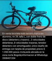 Se vende bicicleta todo terreno rin 29 en aluminio talla L