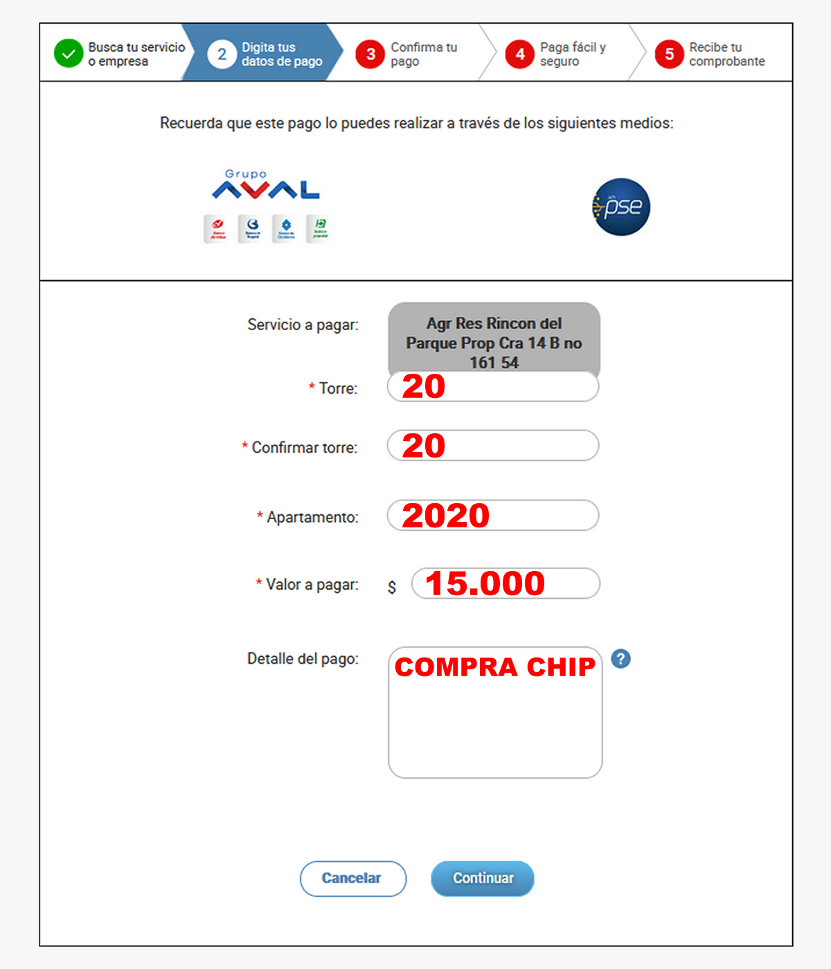 15-06-2022 Comunicado: Banco AV Villas: Pago Chips de Acceso