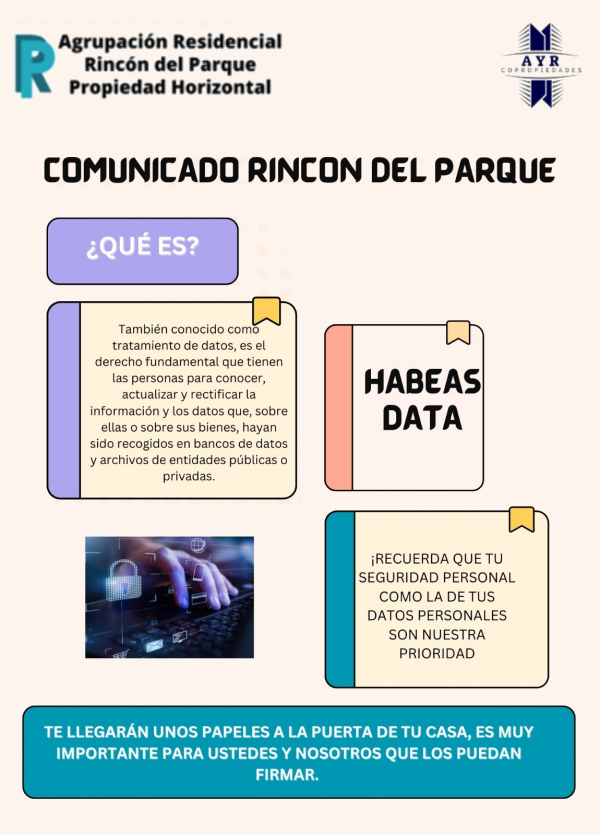 2024-12-03, Comunicado: Autorización, Tratamiento de Datos Personales