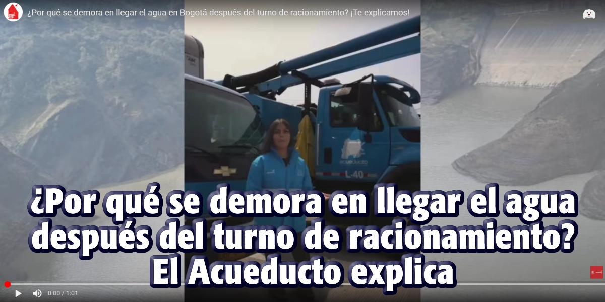 2025-02-10, Comunicado: ¿Ya terminó el turno de racionamiento y aún no llega el agua? El Acueducto explica